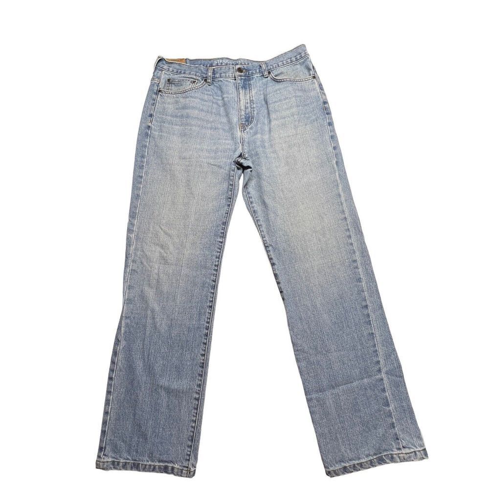 Chaps Jeans Mens 36x32 (Actual 36x31) Denim Straight Fit Blue Medium Wash Pants